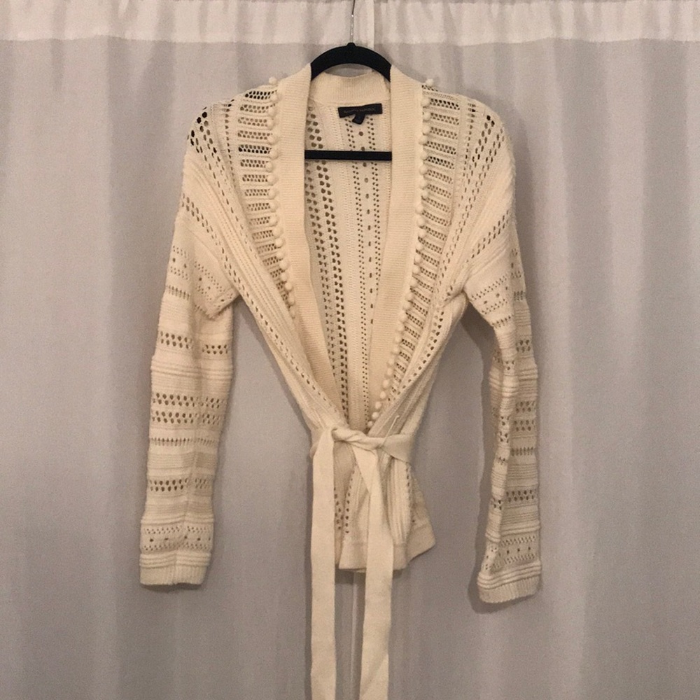 Cream Pom Pom Sweater